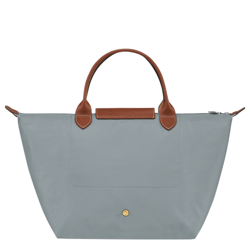 Le Pliage Original Tas met handgreep aan de bovenkant M , Staalgrijs - Gerecycled canvas - Weergave 4 van  7