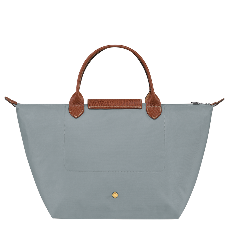 Le Pliage Original Tas met handgreep aan de bovenkant M , Staalgrijs - Gerecycled canvas  - Weergave 4 van  7