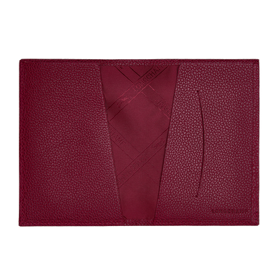 Le Foulonné Passport cover, Beetroot
