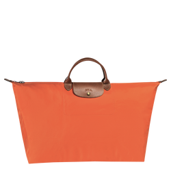 Le Pliage Original 旅行袋 M , 橙色 - 再生帆布