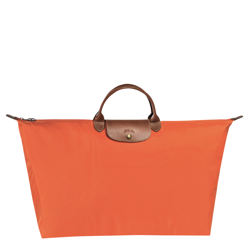 Le Pliage Original 旅行袋 M , 橙色 - 再生帆布  - 查看 1 4