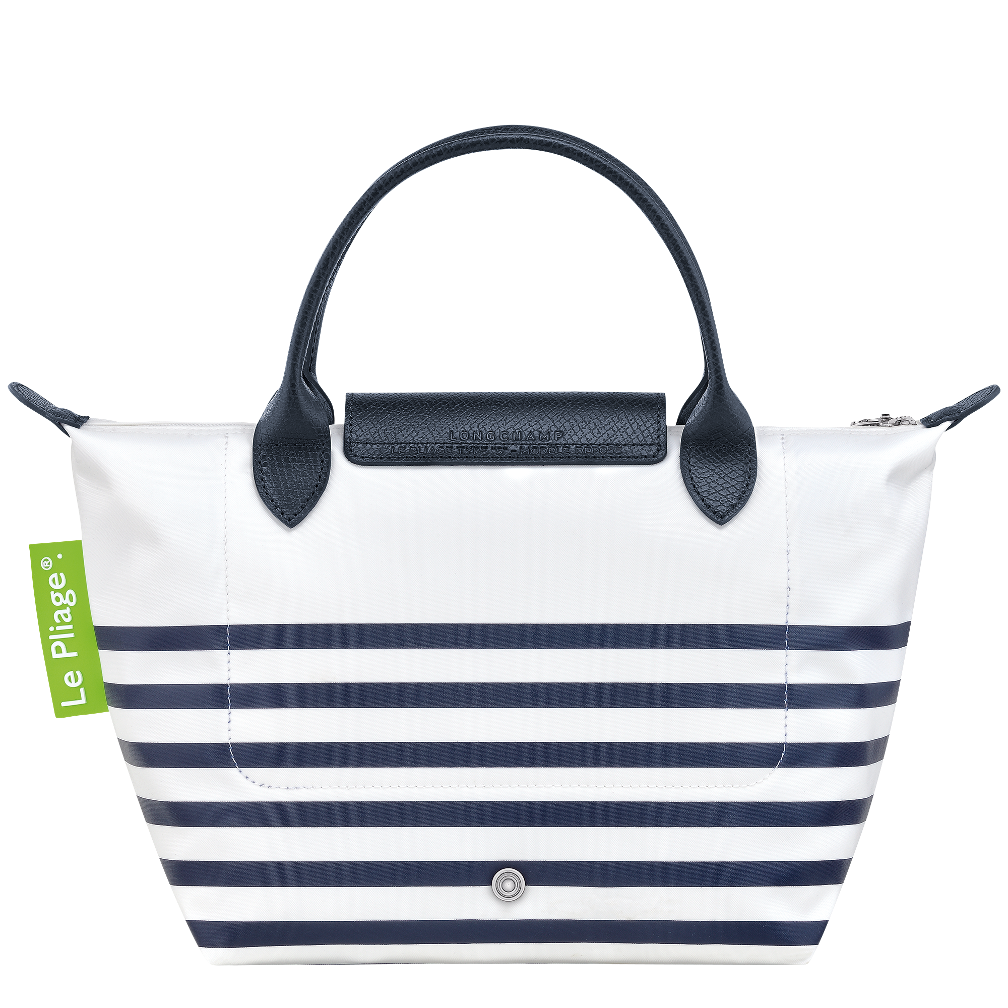 Longchamp Le Pliage Small Striped Tote Bag