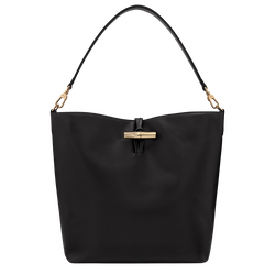 Le Roseau M Hobo bag , Black - Leather