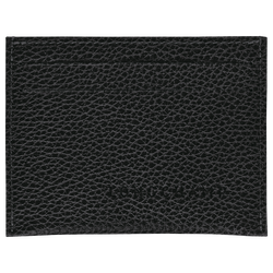 Le Foulonné Card holder , Black - Leather