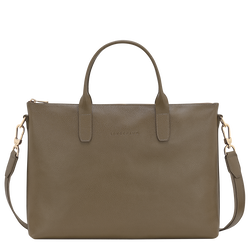 Le Foulonn&eacute; S Briefcase , Caper - Leather