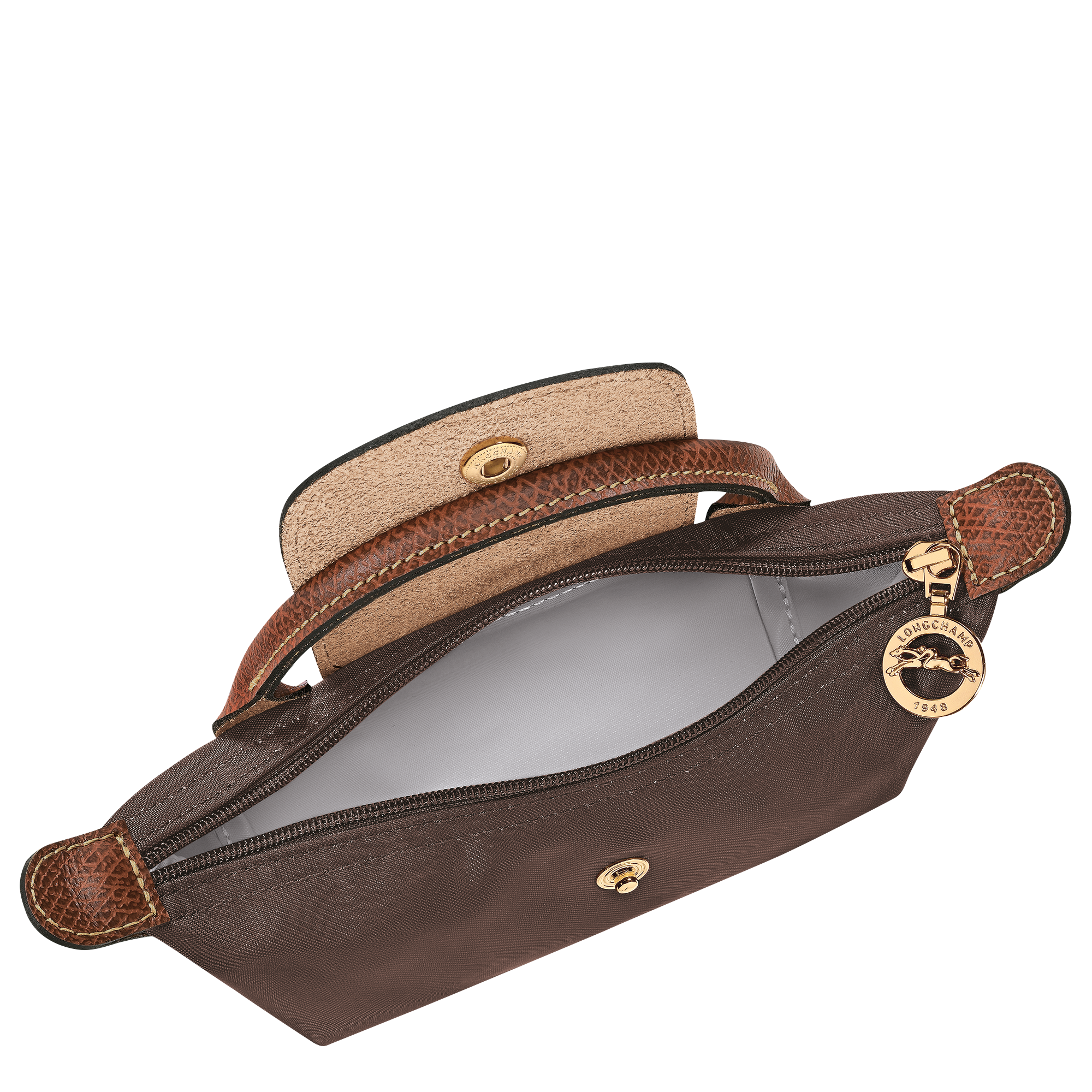 Le Pliage Original Pouch with handle, Mocha