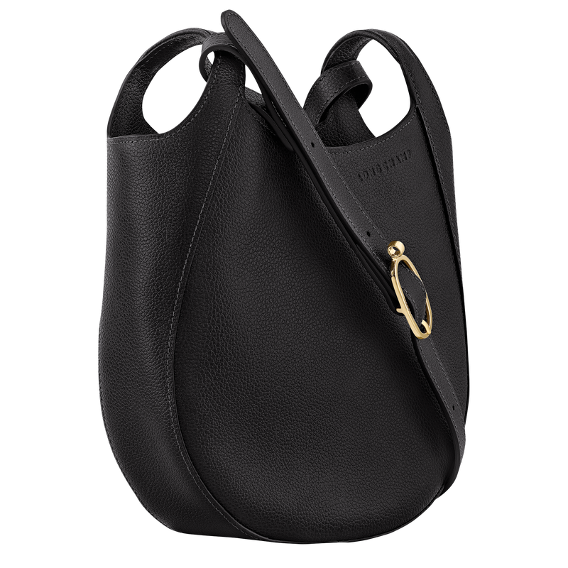 Le Foulonn&eacute; S Crossbody bag , Black - Leather  - View 3 of  6