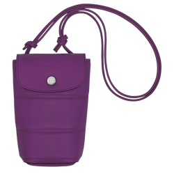 Le Pliage Xtra Telefoonhoesje met leren veter , Violet - Leder