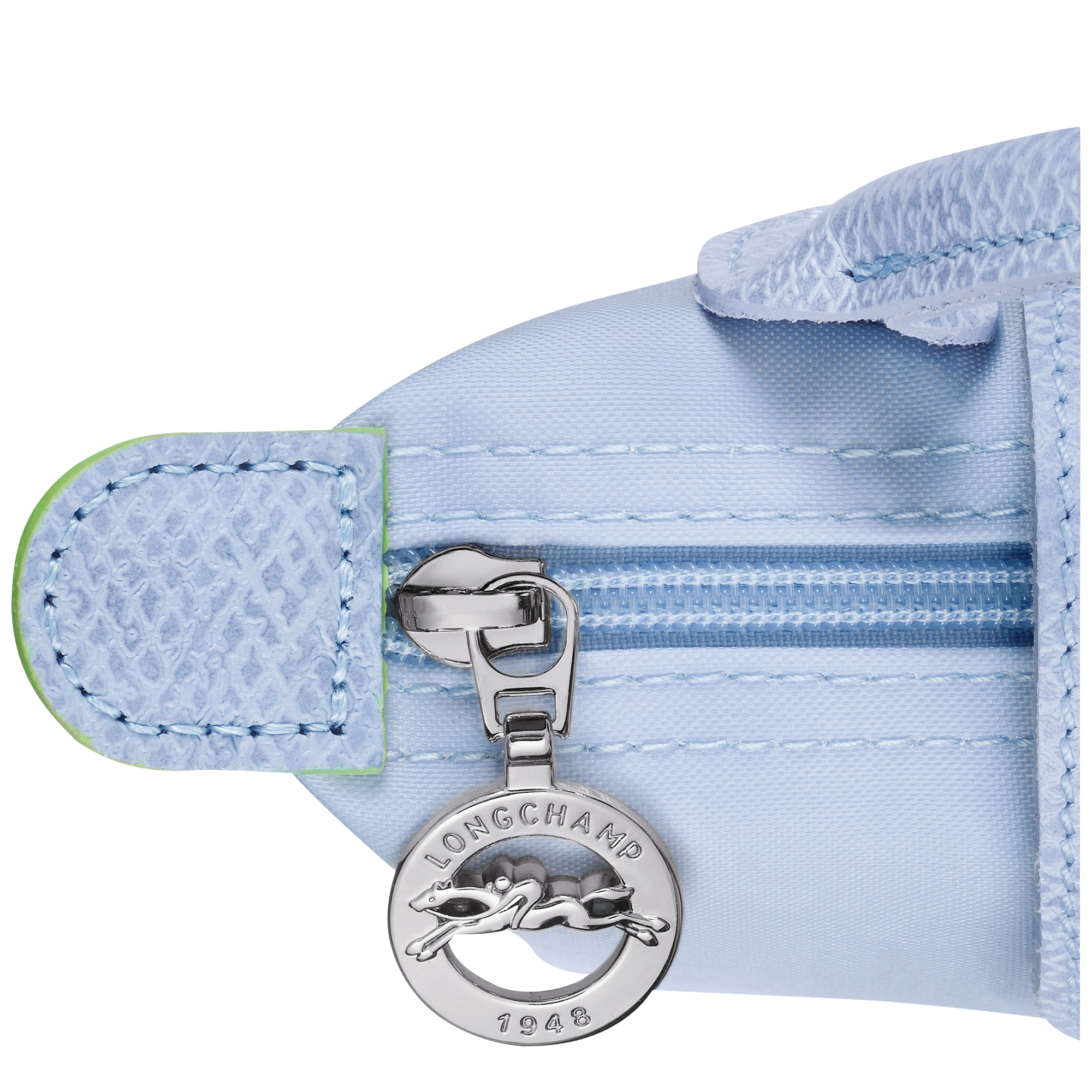 Le Pliage Green Pouch with handle, Sky Blue