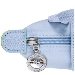 Le Pliage Green Pouch with handle, Sky Blue