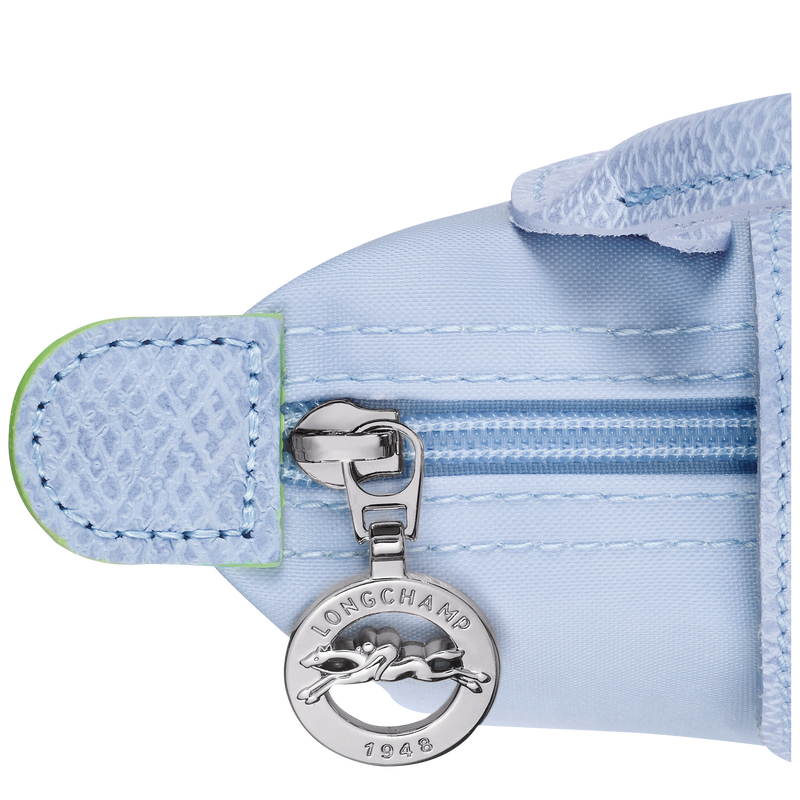 Le Pliage Green Pouch with handle , Sky Blue - Recycled canvas  - View 5 of 5