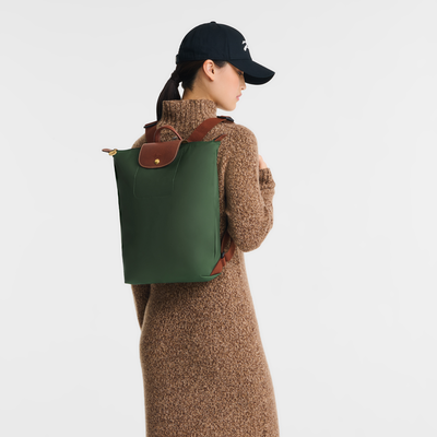 Le Pliage Original 後背包 M , 英式綠色 - 帆布