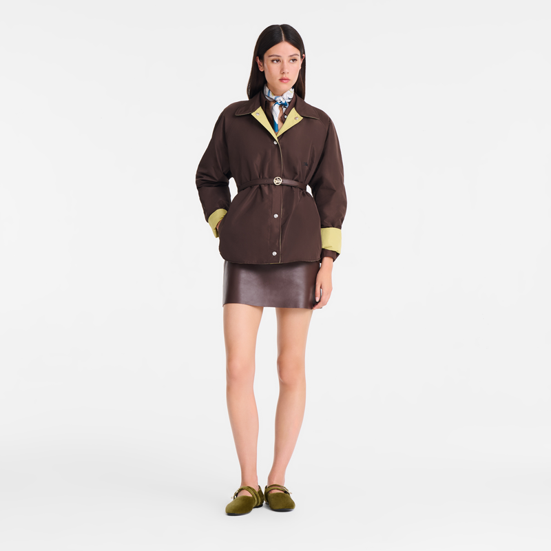 Padded blouson , Mocha/Pistachio - Technical taffeta  - View 2 of  8