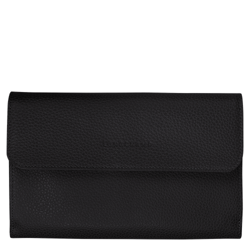 Long continental wallet Le Foulonné Black (L3524021047) | Longchamp US
