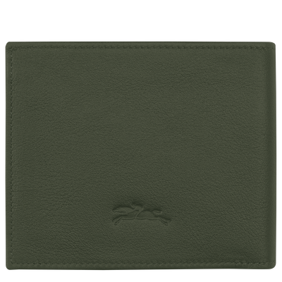 Longchamp sur Seine Wallet , Khaki - Leather