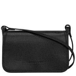 Le Foulonné Clutch XS , Zwart - Leder