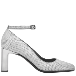 Longchamp Métal Pumps , Silver - Leather