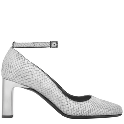 Longchamp Métal Zapatos de tacón , Cuero - Plateado
