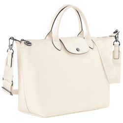 Handtasche L Le Pliage Xtra , Leder - Ecru