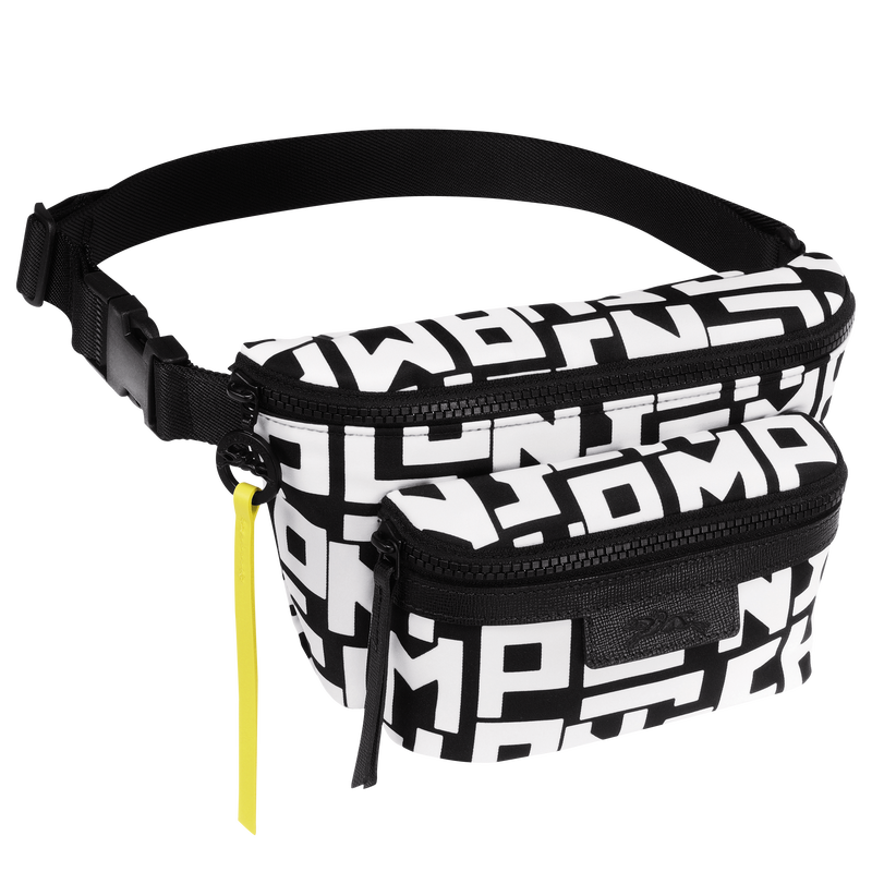 Gürteltasche M Le Pliage LGP , Canvas - Schwarz/Weiss  - Ansicht 3 von 3
