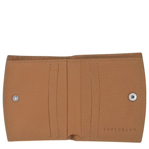 Brieftasche im Kompaktformat Le Roseau , Leder - Naturel - Ansicht 3 von 4