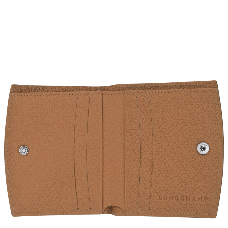 Portefeuille Roseau Cuir Naturel Longchamp BE
