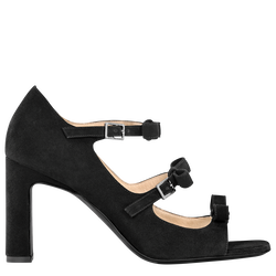 La Baronne Sandals , Black - Leather
