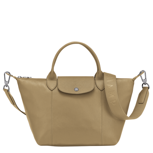 Top handle bag S Le Pliage Cuir Khaki (L1512757892) | Longchamp US