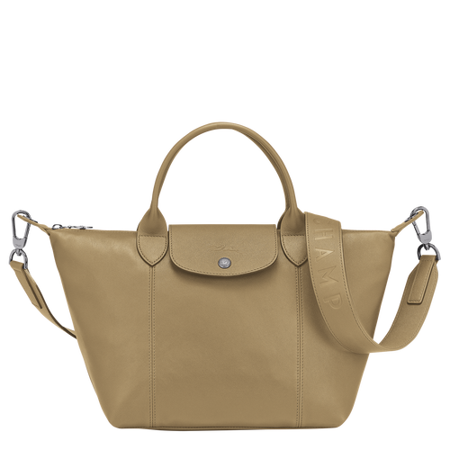 Top handle bag S Le Pliage Cuir Khaki (L1512757892) | Longchamp US Top handle bag S Le Pliage Cuir Khaki (L1512757892) | Longchamp US