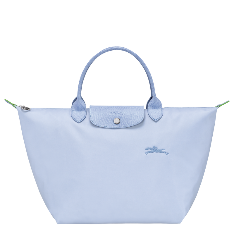 Le Pliage Green M Handbag , Sky Blue - Recycled canvas  - View 1 of  6