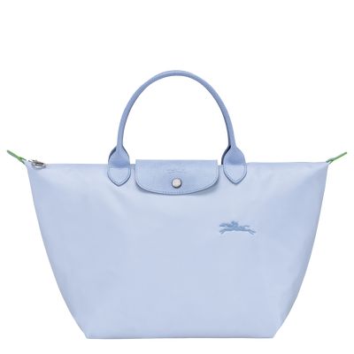 Le Pliage Green Handbag M, Sky Blue