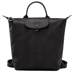 Zaino S Le Pliage Xtra , Pelle - Nero