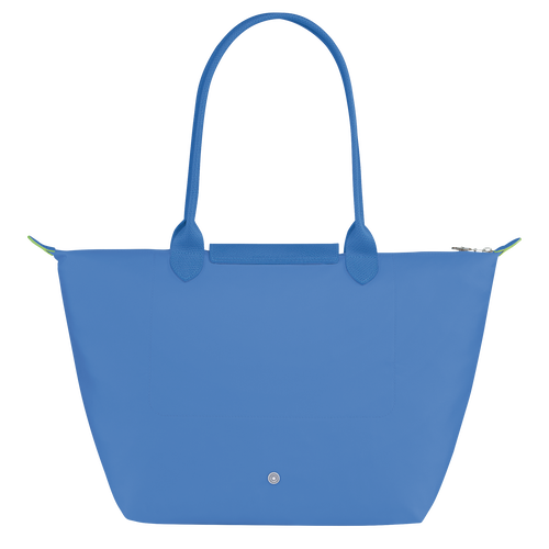 Le Pliage Green L Tote bag , Cornflower - Recycled canvas - View 4 of  6