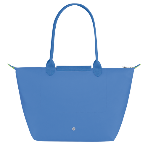 Le Pliage Green L Tote bag , Cornflower - Recycled canvas - View 4 of 6