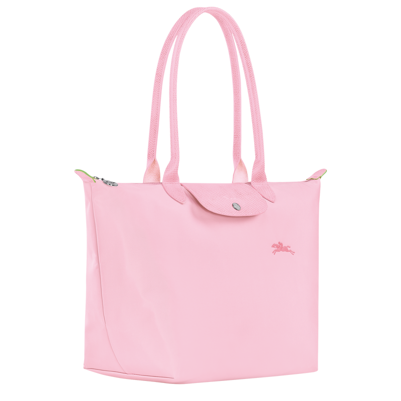 Le Pliage Green L Tote bag , Pink - Recycled canvas  - View 2 of  5