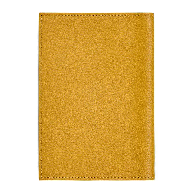 Le Foulonn&eacute; Passport cover , Nutmeg - Leather  - View 2 of 3