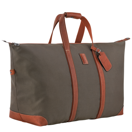 Reisetasche L Boxford , Recyceltes Canvas - Braun - Ansicht 3 von 5