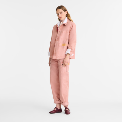 Jacke , Überfärbte Baumwolle - Rosa Tee