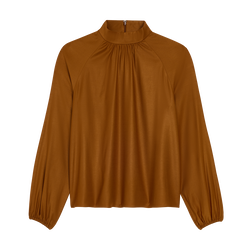 Blouse , Caramel - Viscose twill