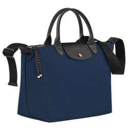 Longchamp Le Pliage Cuir Webbing Medium Tote Bag
