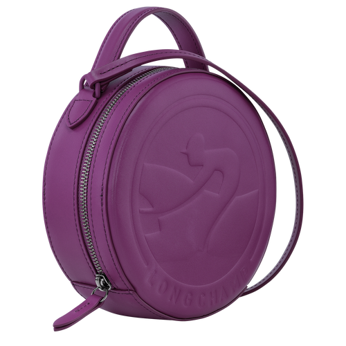 Sac bandoulière XS Box-Trot , Cuir - Violette - Vue 3 de 4