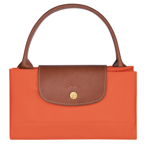 Le Pliage Original Bolso con asa superior M , Lona reciclada - Naranja - Vista 7 de 7