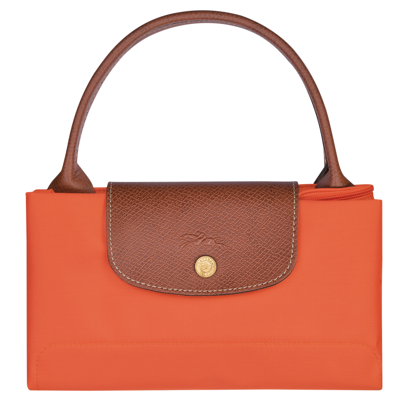 Le Pliage Original Bolso con asa superior M , Lona reciclada - Naranja  - Vista 7 de 7