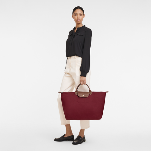 Le Pliage Original 旅行袋 S , 紅色 - 再生帆布 - 查看 2 6