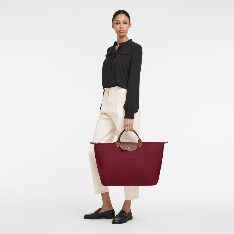  Longchamp Le Pliage Large Tote - Deep Red : Clothing, Shoes &  Jewelry