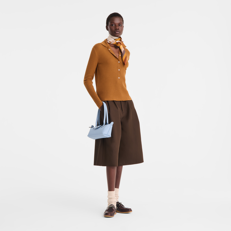 Sac port&eacute; &eacute;paule M Le Pliage Xtra , Cuir - Vague  - Vue 7 de 7