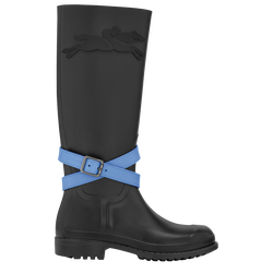 Longchamp 駿馬 靴帶 , 鈷藍 - 皮革