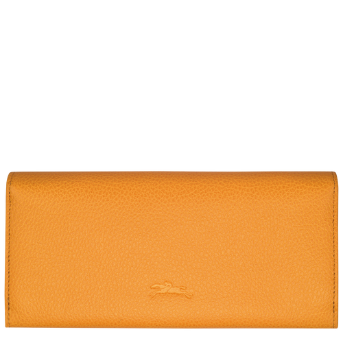 Le Foulonné Continental wallet , Apricot - Leather - View 2 of  4