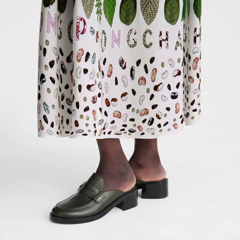 Epure Timeless Mules , Khaki - Leather  - View 2 of 5