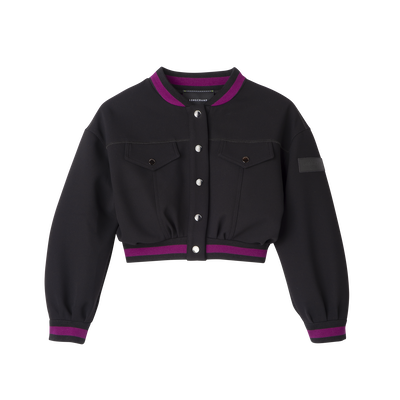Short jacket , Black - Double faced